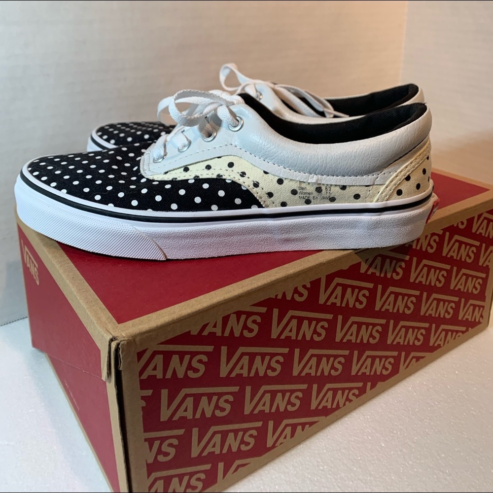 Vans Era *RARE* deconstructed polka dot shoes